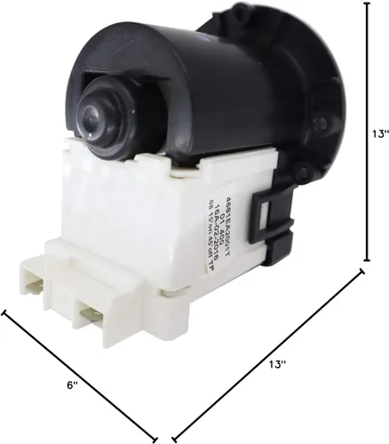 Vista 7 de 4681EA2001T Reemplazo del motor de la bomba de drenaje de arandela compatible con lavadoras Kenmore y LG, compatible con WM2101HW WM3270CW WM3431HS