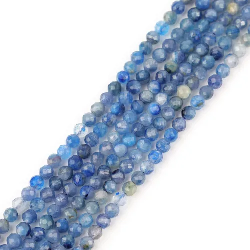 Vista 61 de GEM-Inside Cuentas espaciadoras redondas facetadas de gemas de lapislázuli azul natural semipreciosas de 2mm para hacer joyas 15
