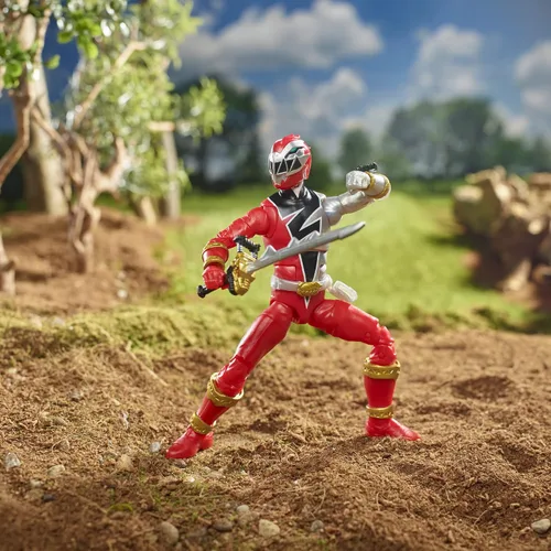 Vista 3 de Power Rangers Lightning Collection Dino Fury Red Ranger - Figura de acción coleccionable de 6 pulgadas