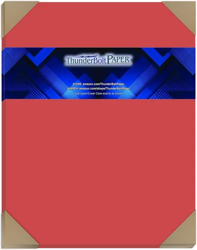Vista 17 de 125 Bright Apple Color Rojo 65LB cover card Papel – 3" x 5" (3 x 5 inches) Tamaño photo card frame – 65 lb/libra Peso ligero Cardstock – Calidad