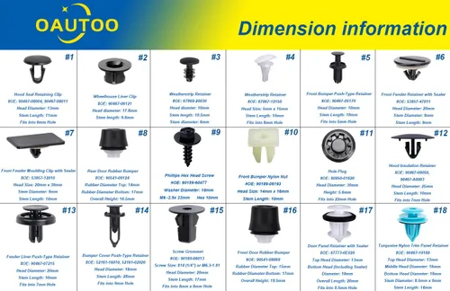 Vista 4 de 259 piezas compatibles con Lexus & Camry Corolla Corolla Interior y Exterior Retenedor Clip Clip Surtido