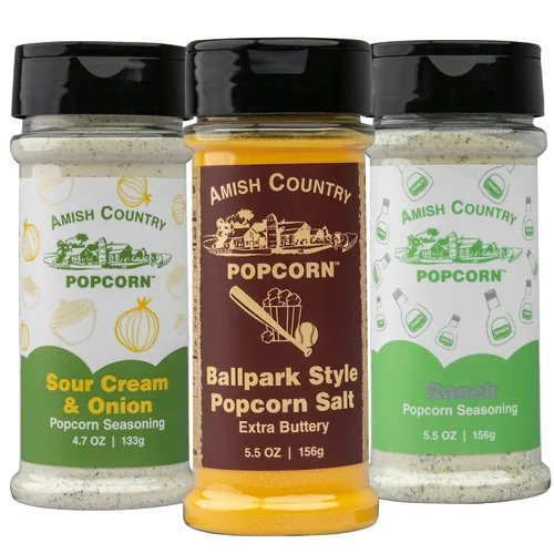Vista 19 de Amish Country Popcorn Paquete de 6 paquetes de polvo de palomitas de maíz, anticuado, sin OMG