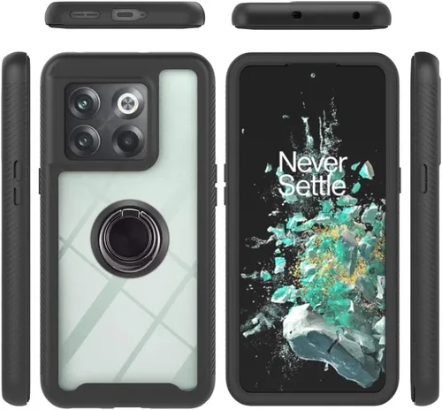 Vista 46 de Funda compatible con Xiaomi Poco X3 NFC, compatible con Xiaomi Poco X3 Pro/Poco X3 Ring Stand 3 en 1, color negro