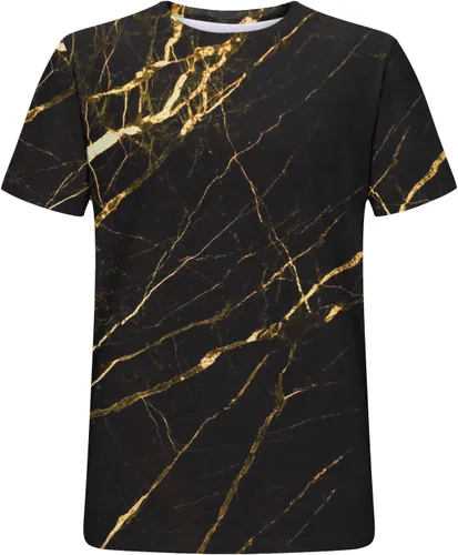 Vista 5 de Dealovy Talla Grande para Hombres Camiseta Blusas Estampado Piedra mármol Camisetas Cuello Redondo Camisa Manga Corta Tie Dye
