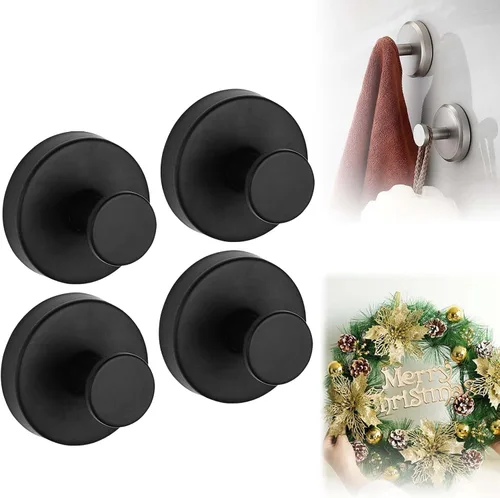 Vista 6 de Ganchos de ventosa para coronas en vidrio, ganchos de ducha mejorados sin taladro para ducha, gancho de ventosa de acero inoxidable impermeable