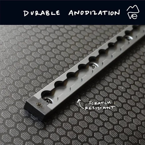 Vista 2 de VanEssential 6" Venture Track T-6 Aluminio L-Track Negra Anodizada (Perfil Rectangular) - Paquete de 2