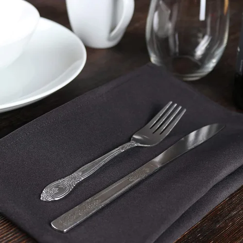 Vista 4 de Arkwright Servilletas de tela para restaurante, (paquete de 25) servilletas de poliéster hilado con bordes con dobladillo, ideal para cenas, bodas