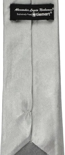 Vista 469 de tiemart Corbata de color sólido para hombre Longitud estándar