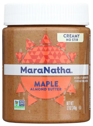 Vista 9 de MaraNatha Mantequilla cremosa de almendras de vainilla tostada, sin revuelta, tarro de 12 onzas