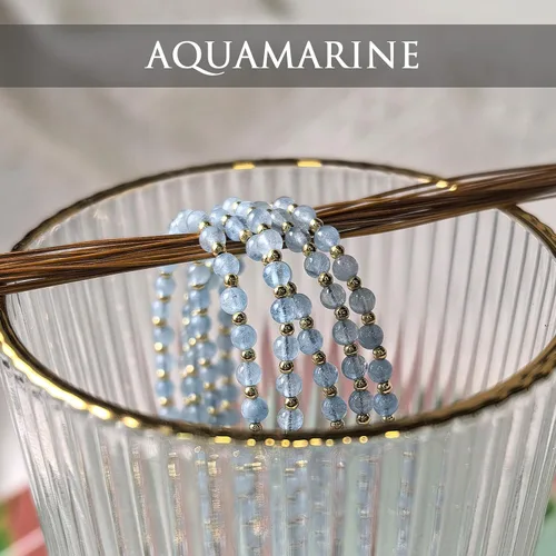 Vista 6 de Morchic - Pulsera ajustable de pulgadas para mujer, con mini cuentas de gemas naturales, serie de dijes de gemas de energía, regalo de cumpleaños