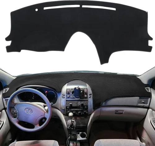 Vista 9 de Protector para tablero de automóvil Compatible con Toyota Sienna 2004 2005 2006 2007 2008 2009 2010 (Beige)