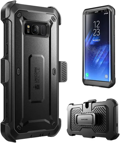 Vista 6 de SUPCASE Unicorn Beetle PRO Series - Funda protectora para Samsung Galaxy S8, carcasa protectora resistente de cuerpo completo para Galaxy S8 2017