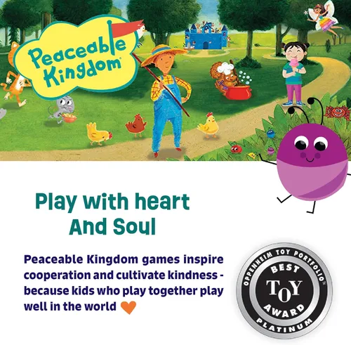 Vista 6 de Juego Peaceable Kingdom Snug as a Bug in a Rug, juego de tapete para niños, ganador de premios para nivel preescolar