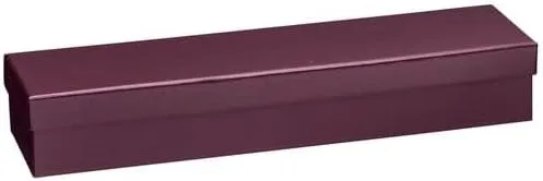 Vista 6 de Allure - Caja de pulsera de gamuza color burdeos, elegante estuche de pulsera de diamantes, con interior de terciopelo burdeos, caja de regalo