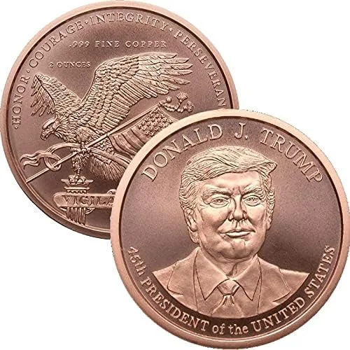 Vista 5 de Medallón de cobre puro .999 de 2 oz (calendario azteca)