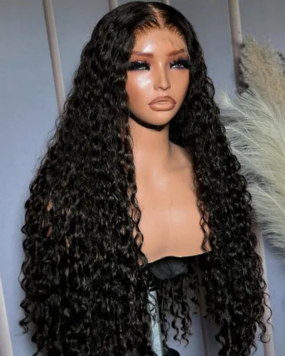 Vista 25 de BEEOS - Peluca frontal encaje HD 13x6 ondas corporales densidad 180% cabello humano nudos decolorados 18 pulgadas
