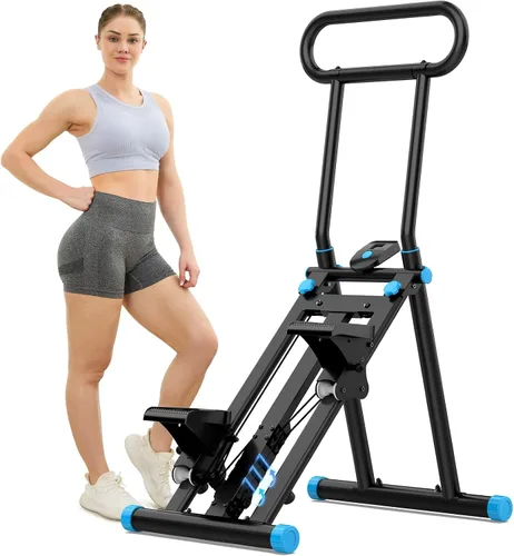 Vista 12 de HXD-ERGO Escalera escalonada para el hogar con manillar ajustable para Negro