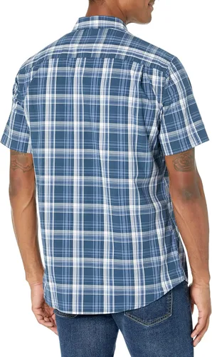 Vista 3 de Tienda Essentials - Camisa de popelina de manga corta de ajuste regular para hombre