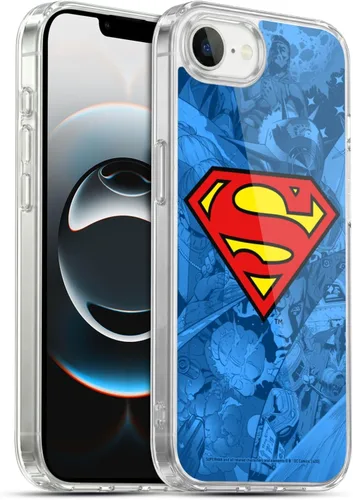 Vista 46 de Head Case Designs Funda de gel con licencia oficial de Superman DC Comics Collage Comicbook Art [protección de grado militar] compatible con Apple
