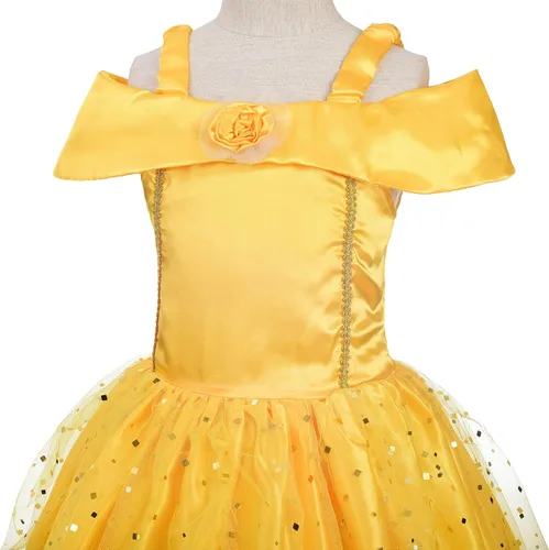Vista 4 de Lito Angels Disfraz de princesa para niñas con accesorios
