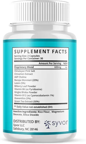 Vista 6 de Paquete de 2 cápsulas Bio Nervio, píldoras oficiales de suplemento BioNerve con todos los ingredientes naturales, suplemento de fórmula avanzada
