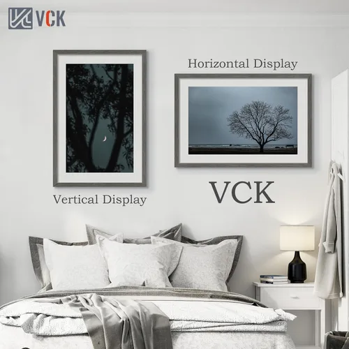 Vista 47 de VCK Marcos para póster de madera maciza de 22.375 x 34 pulgadas, marco de fotos A1 negro con montaje en pared, paquete de 3
