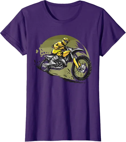 Vista 13 de Camiseta de motocross Supermotard Enduro, Negro, S