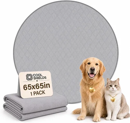 Vista 3 de Almohadilla lavable para orina de perro, 34 x 52 pulgadas para corral, jaula, orinal, suelo, cama, sofá y baúl, almohadillas reutilizables