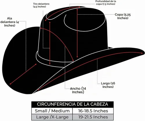 Vista 2 de Sombrero de vaquero del viejo oeste y vaquera, estilo de ala ancha Marrón