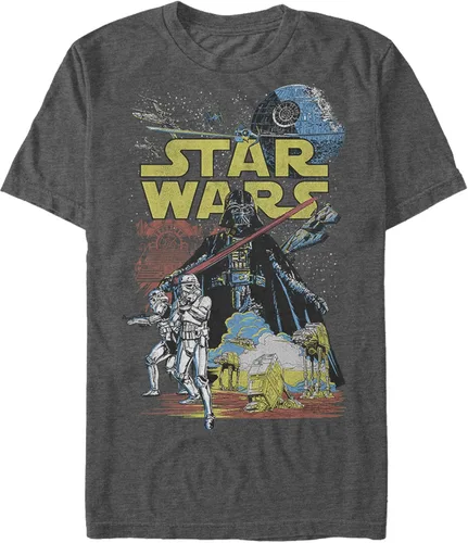 Vista 4 de STAR WARS Young Men's Rebel Classic Graphic T-Shirt