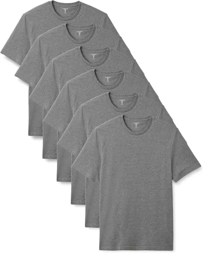 Vista 8 de Amazon Essentials Camiseta de manga corta con cuello redondo para hombre, ajuste regular, paquete de 6