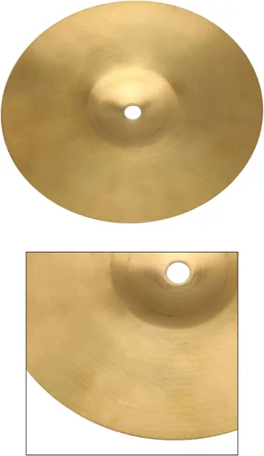 Vista 7 de Lovermusic Platillo de tambor de 8 pulgadas de diámetro dorado, aleación de latón, accesorios de percusión para kit de batería adecuado