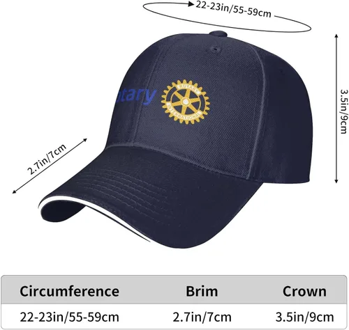 Vista 6 de Rotary-International - Gorra de béisbol unisex clásica unisex ajustable Casquette