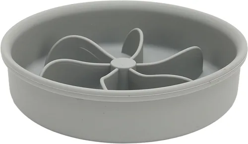 Vista 4 de Alimentador lento para perro tazón de silicona pétalo laberinto diseño para pequeño mediano