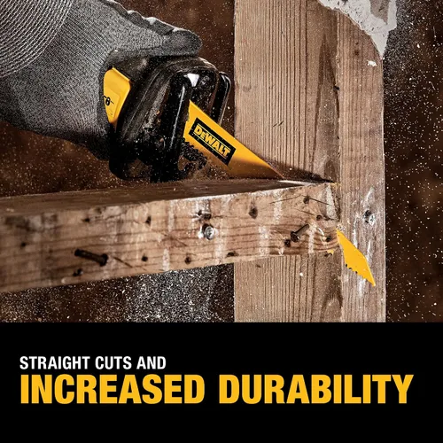 Vista 5 de DEWALT Hojas de sierra recíproca, bimetálicas, juego de 6 piezas (DW4896)