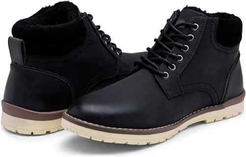 Vista 4 de Vostey - Botas de senderismo para hombre, de estilo casual, resistentes al agua, tipo chukka