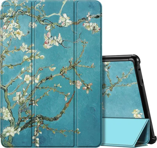 Vista 23 de Fintie Funda delgada para tableta Fire HD 10 (13ª generación, versión 2023) – Funda rígida de triple pliegue ligera con función de encendido