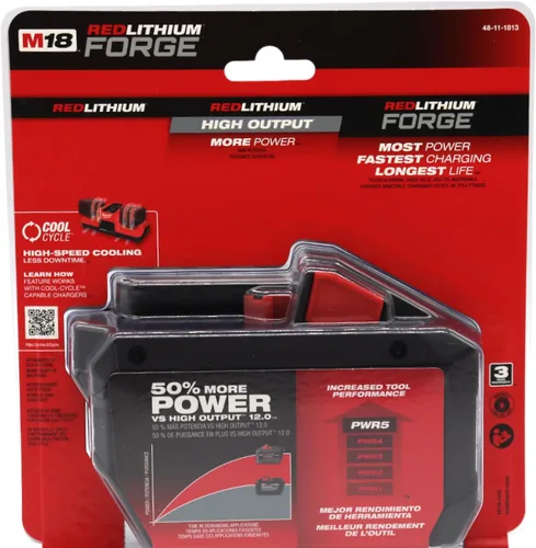Vista 2 de Paquete de batería Milwaukee M18 REDLITHIUM Forge HD12.0