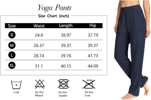 Vista 6 de Sarin Mathews - Pantalones de yoga plisados de pierna ancha y holgados, cómodos, pantalones de entrenamiento para mujer con bolsillos