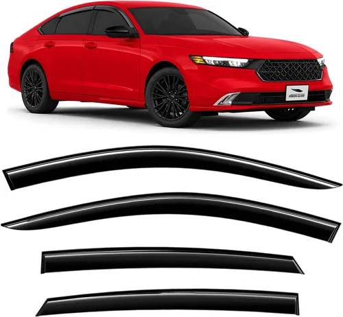 Vista 22 de Voron Glass Protectores de lluvia extra duraderos con cinta adhesiva para Toyota RAV4 2019-2025, deflectores de ventana, viseras de ventana