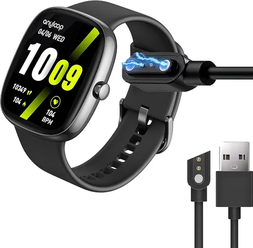 Vista 2 de Compatible con cargador de reloj inteligente Anyloop, cable de carga magnético de repuesto USB compatible con Anyloop ALW1 de 1.69 pulgadas Watch
