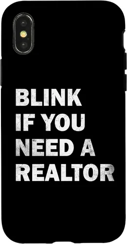 Vista 5 de Blink If You Need A Realtor Real Estate Agent Dad Men Women Case for iPhone 17