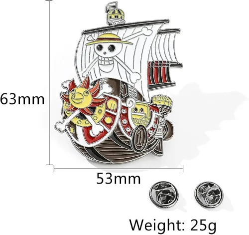 Vista 6 de Alfileres esmaltados de anime Luffy, broche de metal para cosplay de anime, insignias de solapa para mochila, bolsa, ropa, regalos para hombres