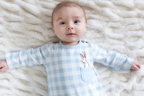 Vista 6 de Mud Pie Baby Boys Bunny Pocket Sleeper
