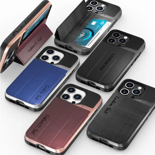 Vista 78 de VENA vCommute - Funda tipo cartera para iPhone 15, [protección contra caídas de grado militar] Funda de cuero con ranura para tarjetas con soporte