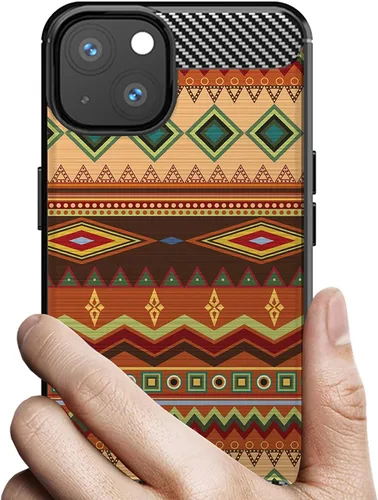 Vista 4 de CasesOnDeck - Funda compatible con Apple iPhone 13 Mini/iPhone 13 Mini, funda de diseño, delgada, negra, flexible, elegante, protección contra