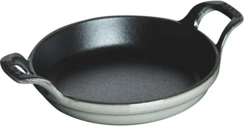 Vista 3 de staub Dish 40509-342 - Plato ovalado apilable, negro, 12.6 pulgadas (12.6 in), esmalte, hierro