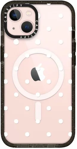 Vista 9 de CASETiFY Funda Impact para iPhone 13 [Protección contra caídas de grado militar 4X de 8.2 pies/Compatible con Magsafe] - #1 Mom - Transparente