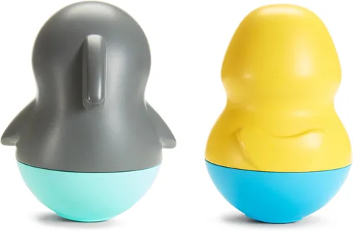 Vista 3 de Munchkin® Bath Bobbers Juguete de Baño Libre de Moho para Bebés y Niños Pequeños, 6+ Meses, Delfín/Morsa