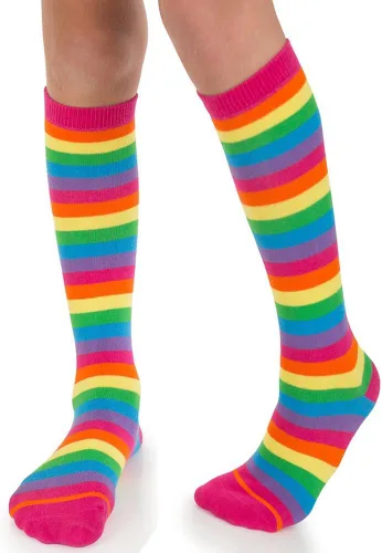 Vista 7 de juDanzy Calcetines hasta la rodilla con agarres para bebés, niños pequeños y niños